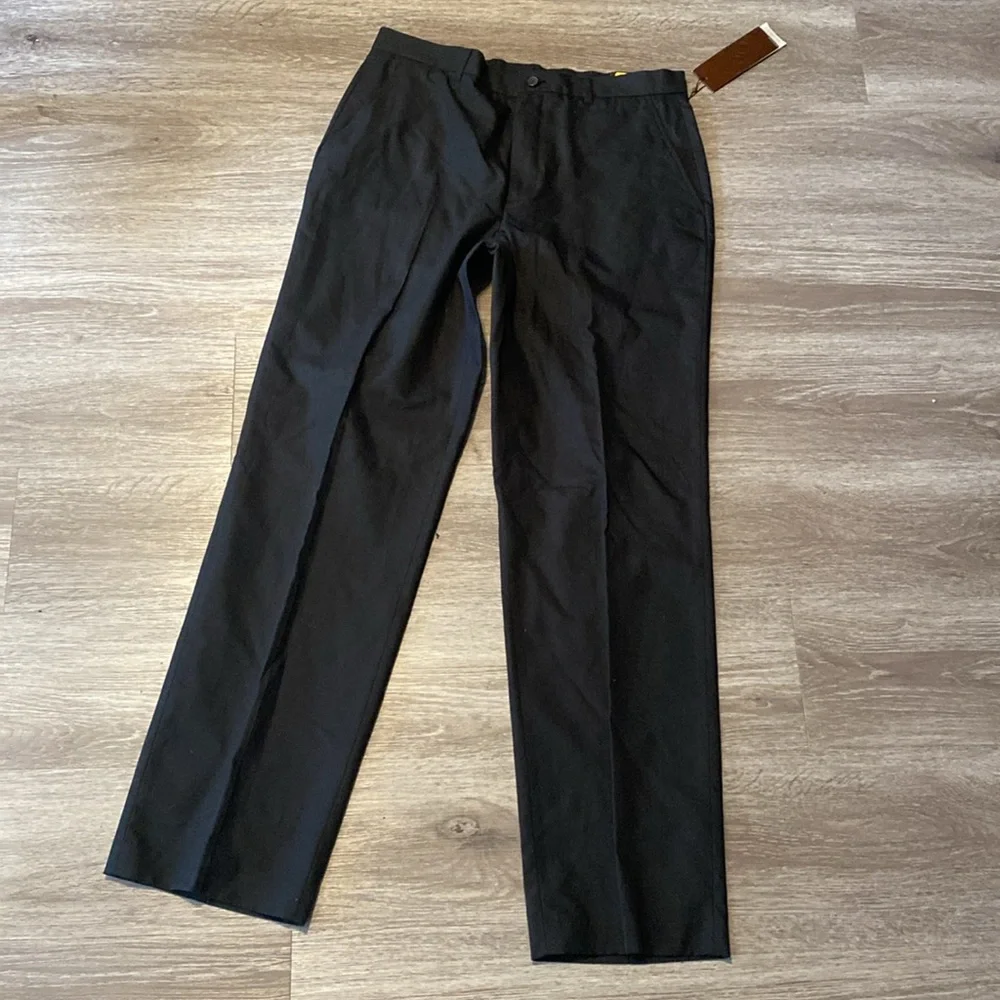 Perry Ellis Classic Fit Black Slacks NWT
